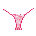 Enchanted Belle Crotchless Panty // Red + Hot Pink // Set of 2