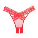 Desire Crotchless Panty // Red + Hot Pink // Set of 2