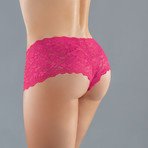 Adore Candy Apple Panty // Red + Hot Pink // Set of 2