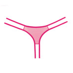 Adore Sweet Honey Panty // Red + Hot Pink // Set of 2