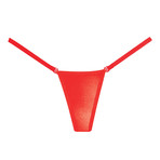 Adore Between The Cheats Wetlook Panty // Red + Hot Pink // Set of 2