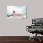 Blushing Paris  // Isabelle Z (40"W x 26"H x 1.5"D)