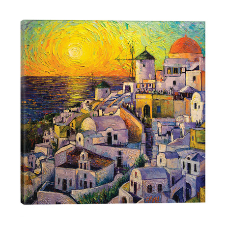 Sunset In Santorini // Mona Edulesco