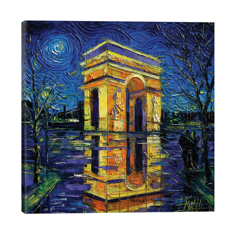 Arc de Triomphe, Paris // Mona Edulesco (26"W x 26"H x 1.5"D)