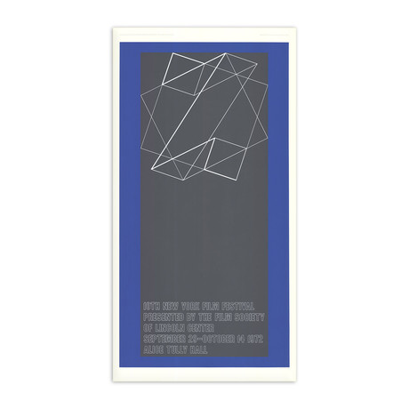 Josef Albers // The 10th New York Film Festival // 1972 Serigraph // Signed