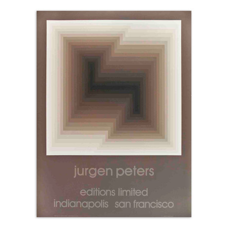 Jurgen Peters // Diagonal // 1979 Serigraph