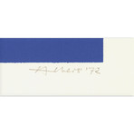 Josef Albers // The 10th New York Film Festival // 1972 Serigraph // Signed