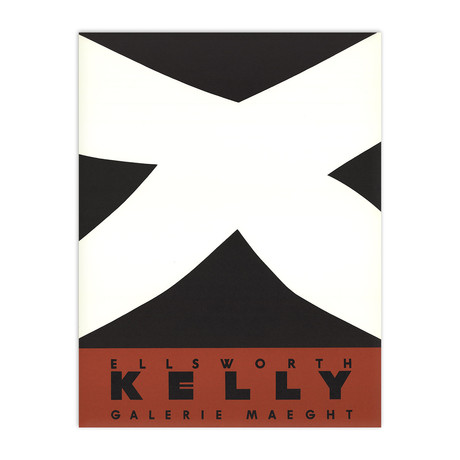 Ellsworth Kelly // Noir Et Rouge // 1958 Lithograph