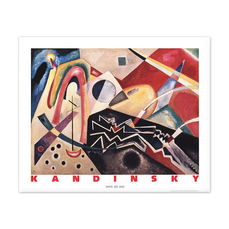 Wassily Kandinsky // White Zig Zag // 1990 Offset Lithograph