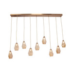 Perry Kitchen Pendant Light (Bronze // Amber Glass)