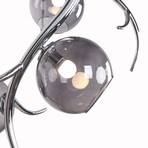 Flarry Pendant Lamp (Chrome // Smoke Glass)