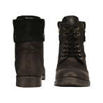 Jerry // Leather Combat Brogue Boots // Black (US: 7)