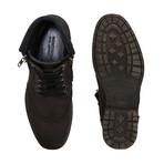 Jerry // Leather Combat Brogue Boots // Black (US: 7)