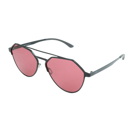 Men's AOM009 Sunglasses // Glossy Black + Pink