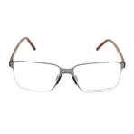 Men's P8313 Optical Frames // Gunmetal + Brown