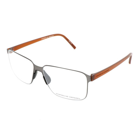 Men's P8313 Optical Frames // Gunmetal + Brown