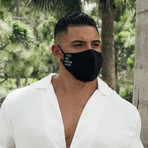 Love Me From Afar 2-Pack Face Covering + 2-Pack Perfume Sample // Black + Pink