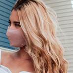 Love Me From Afar 2-Pack Face Covering + 2-Pack Perfume Sample // Black + Pink