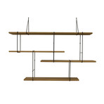 Link Shelf // American Walnut + Black (Set 2)