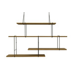 Link Shelf // American Walnut + Black (Set 2)