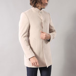 Mandarin Collar Coat // Beige (Euro: 52)