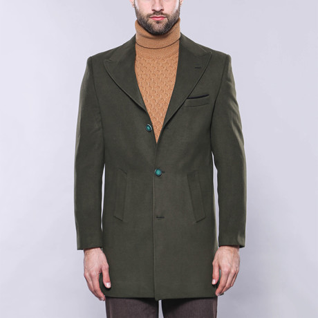 Pointed Collar Coat // Green (Euro: 44)