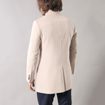 Mandarin Collar Coat // Beige (Euro: 52)