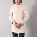 Mandarin Collar Coat // Beige (Euro: 52)