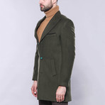 Pointed Collar Coat // Green (Euro: 52)