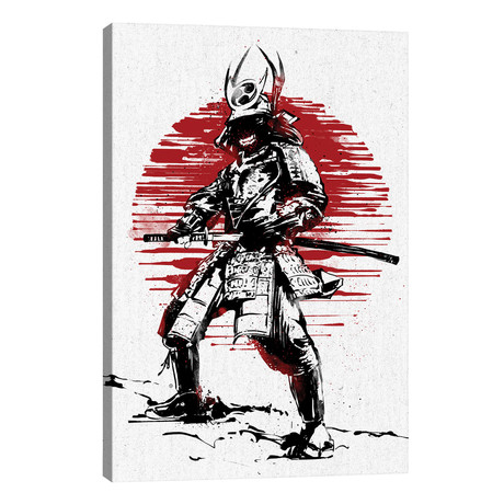 Red Sun Samurai // Nikita Abakumov (26"W x 40"H x 1.5"D)
