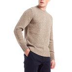 Owen Heavy Lambswool Crew // Sandalwood (M)