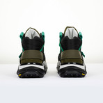 The Archer High Top Sneaker // Black + Green (US: 12)