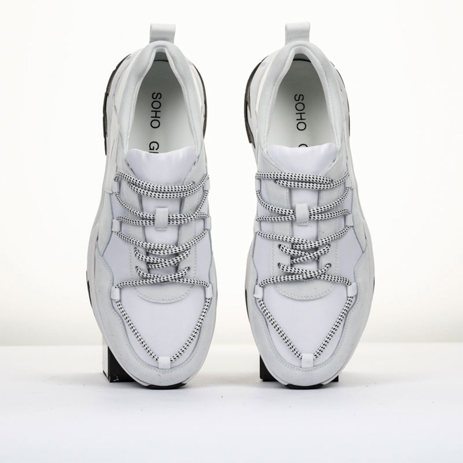 The Hollen Sneaker // White (US: 12) - Soho Grit - Touch of Modern