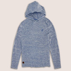 Ribbed Knit Sweater + Hood // Perri (S)