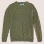 12 Gauge Cotton Two-Tone Sweater // Briny Deep (S)