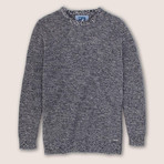 12 Gauge Cotton Two-Tone Sweater // Navy (S)