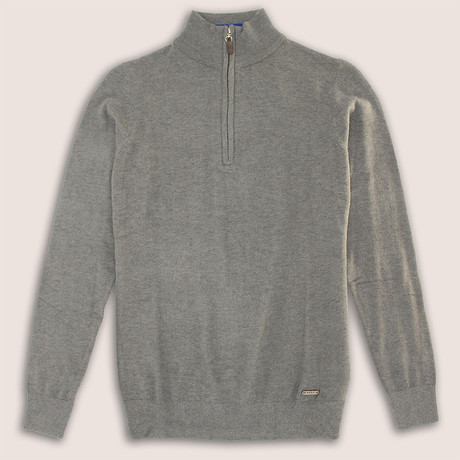 Premium Super Soft 12 Gauge 1/4 Zip Sweater // Charcoal (S)