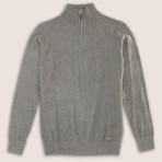 Premium Super Soft 12 Gauge 1/4 Zip Sweater // Charcoal (S)