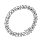 Miami Cuban Chain Link Bracelet // Silver