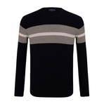 Stripe Sweater // Navy (M)