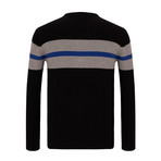 Striped Sweater // Black (XL)