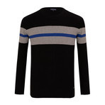 Striped Sweater // Black (3XL)