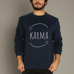 Karma Sweatshirt // Navy (Small)
