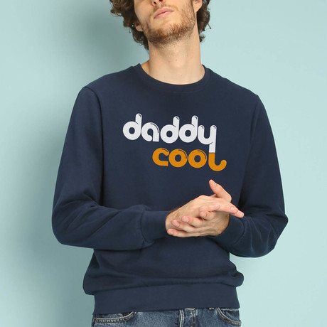 Daddy Cool Sweatshirt // Navy (X-Small)