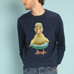 Duck Buoy Sweatshirt // Navy (Small)