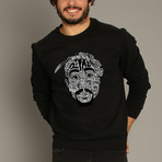 Tupac Shakur Sweatshirt // Black (Small)