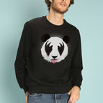 Panda Kiss Sweatshirt // Black (Small)