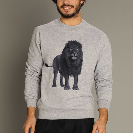 Black Lion Sweatshirt // Gray (Small)