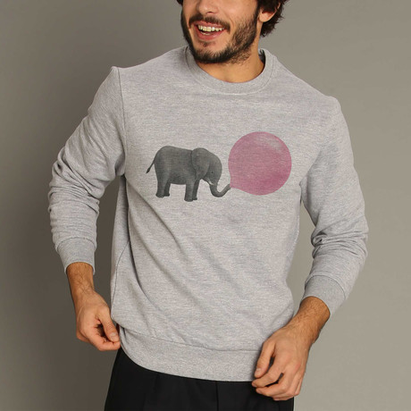 Jumbo Bubble Gum Sweatshirt // Gray (Small)