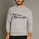 Delorean Sweatshirt // Gray (Small)